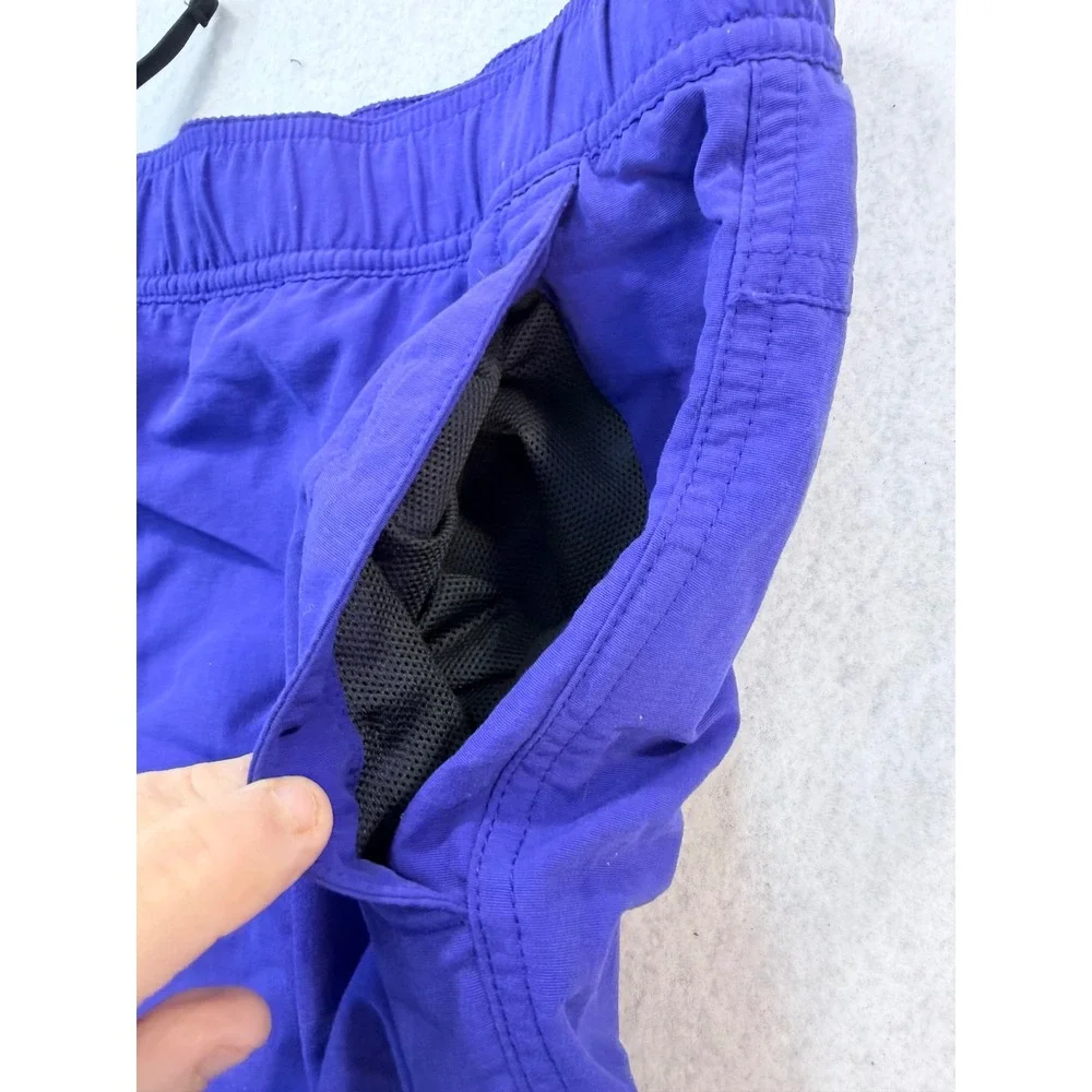 The North Face Mens Purple Athletic Hiking Shorts Elastic Waist Size XL  READ